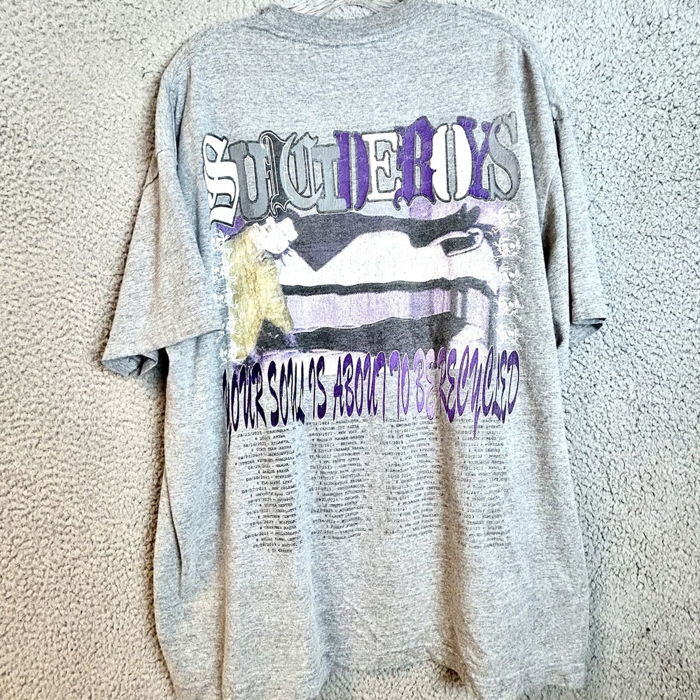 SuicideBoys Grey Day 2023 Tour T-Shirt Concert Merch G59 SB Metal Rap Size XL